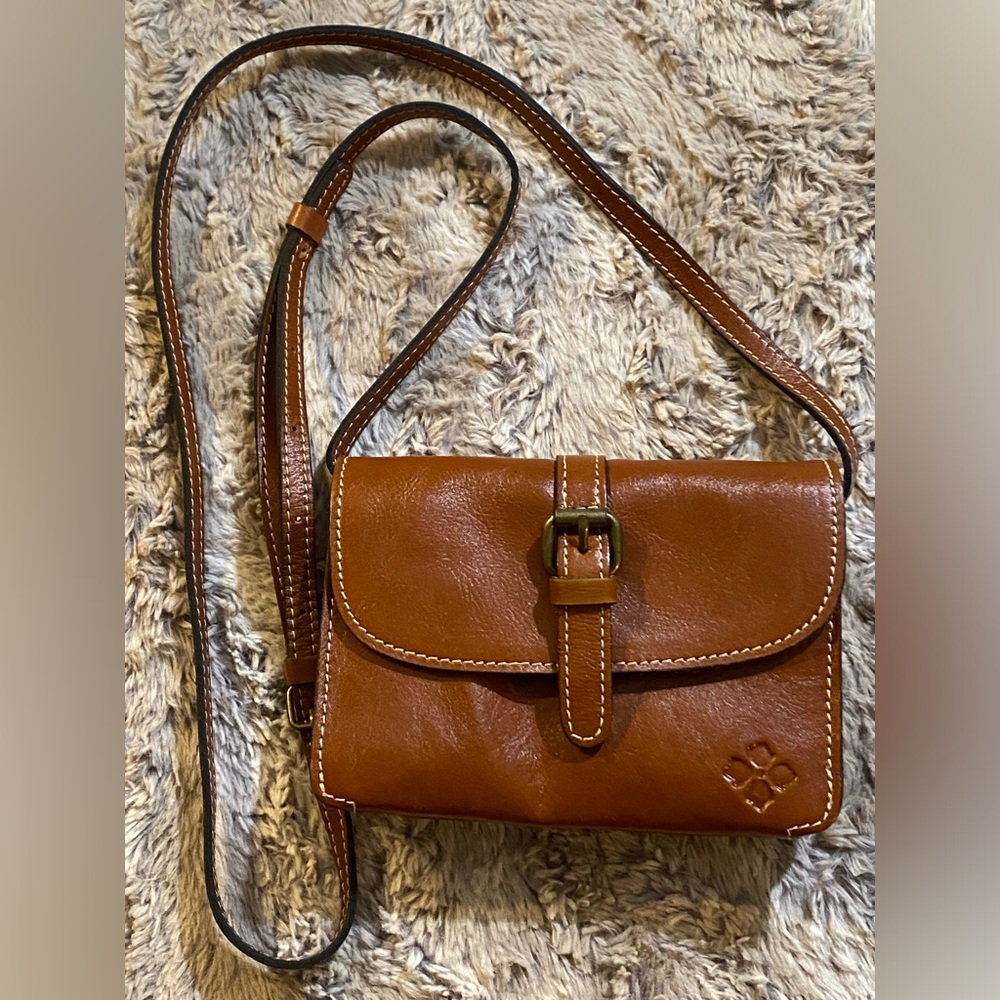 Patricia Nash Brown Leather Crossbody/Clutch Bag 🔥🔥